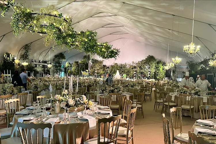 aluminum frame curve tent structure