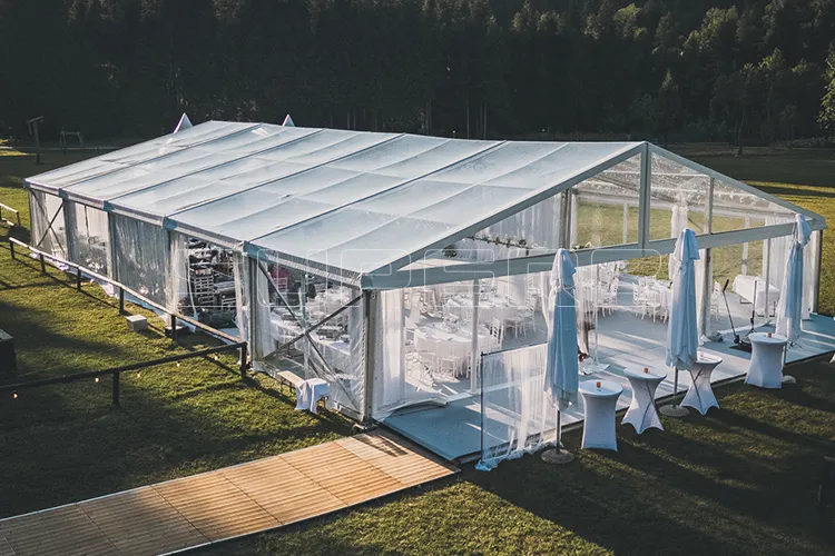 tent wedding planning layout structure design
