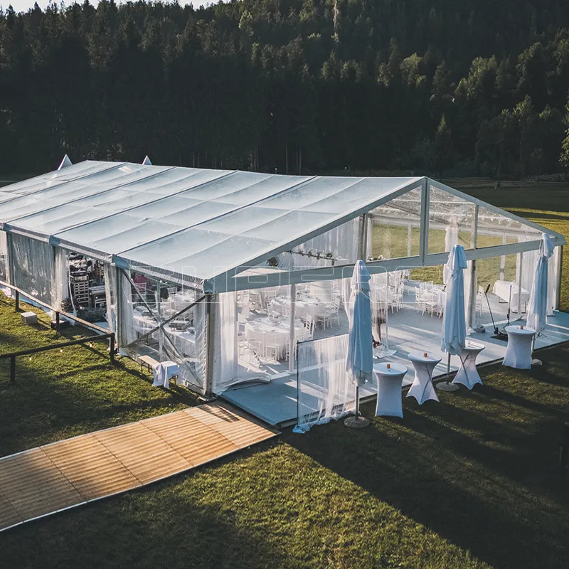luxury tent wedding outdoor ceremony event structure setup