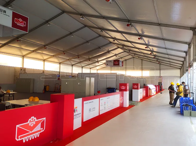 7 Modular Tents for Rest Lounges, Security Checkpoints & Competition Exhibition Zones (1)