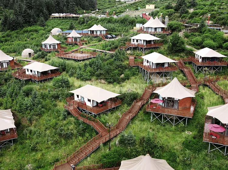 Custom-Multi-Shape-Glamping-Tents-Project-in-Gannan,-Gansu,-China (1)