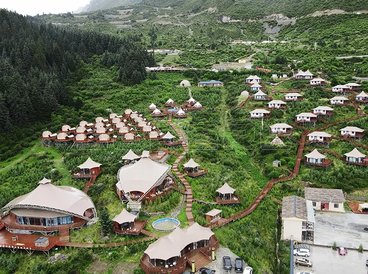 Custom-Multi-Shape-Glamping-Tents-Project-in-Gannan,-Gansu,-China (4)