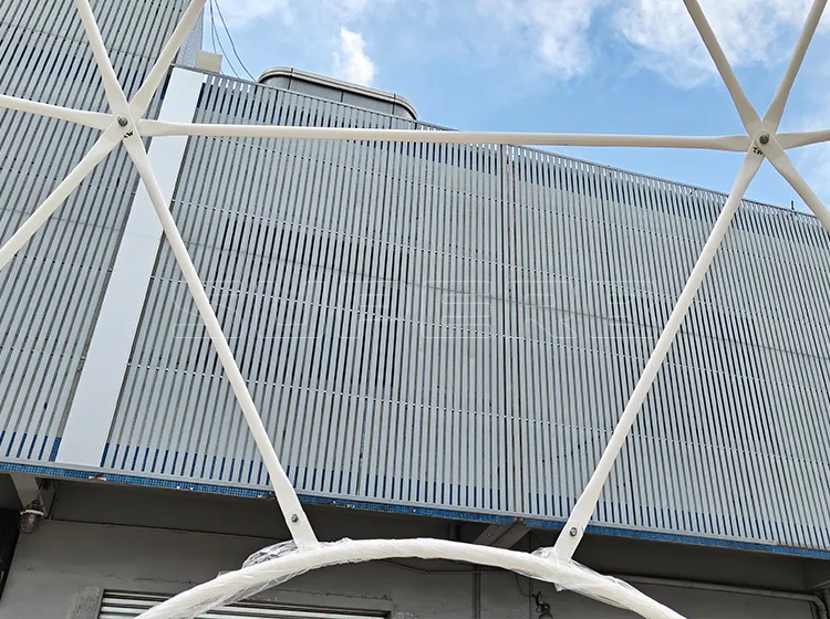 Q235 galvanized steel frame structure for geodesic dome tent
