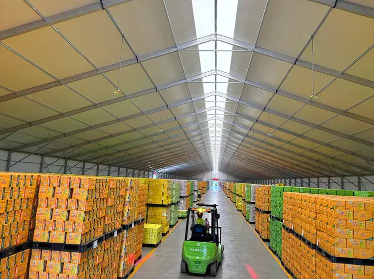 Warehouse Tent Interior